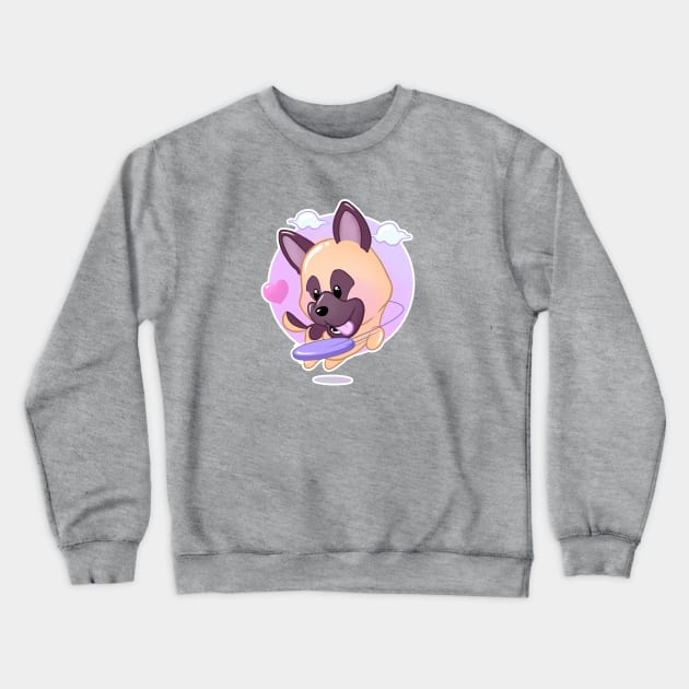 Cute Little Dog Crewneck Sweatshirt by petlogo.id